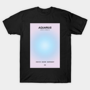 Aquarius Zodiac Sign T-Shirt